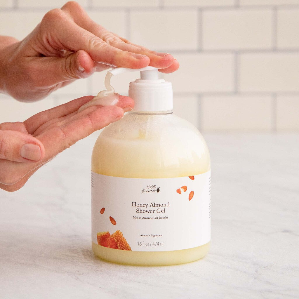 100% Pure ハニーアーモンドシャワージェル Honey Almond Shower Gel