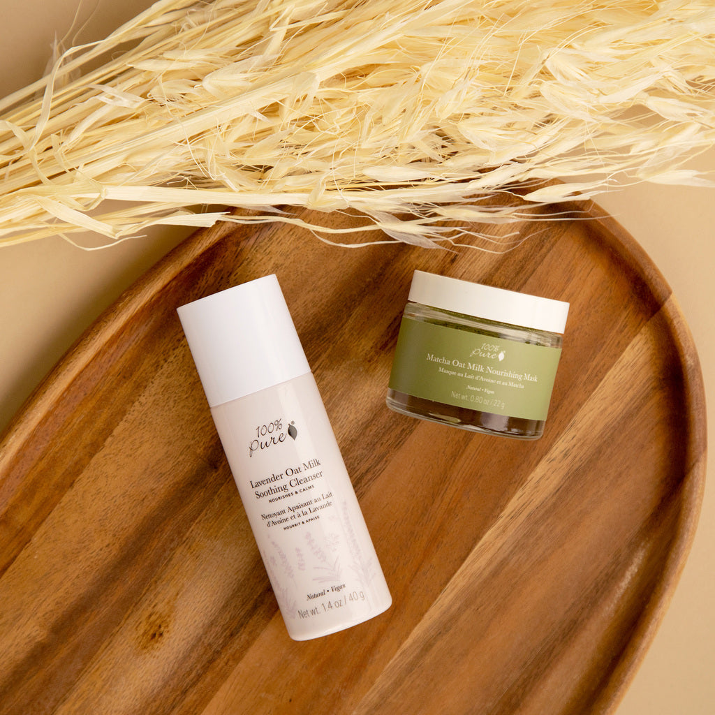 100% Pure ラベンダー オートミルク スージング クレンザー 1.4 oz Lavender Oat Milk Soothing Cleanser 40g