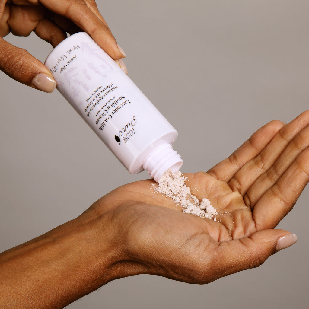 100% Pure ラベンダー オートミルク スージング クレンザー 1.4 oz Lavender Oat Milk Soothing Cleanser 40g