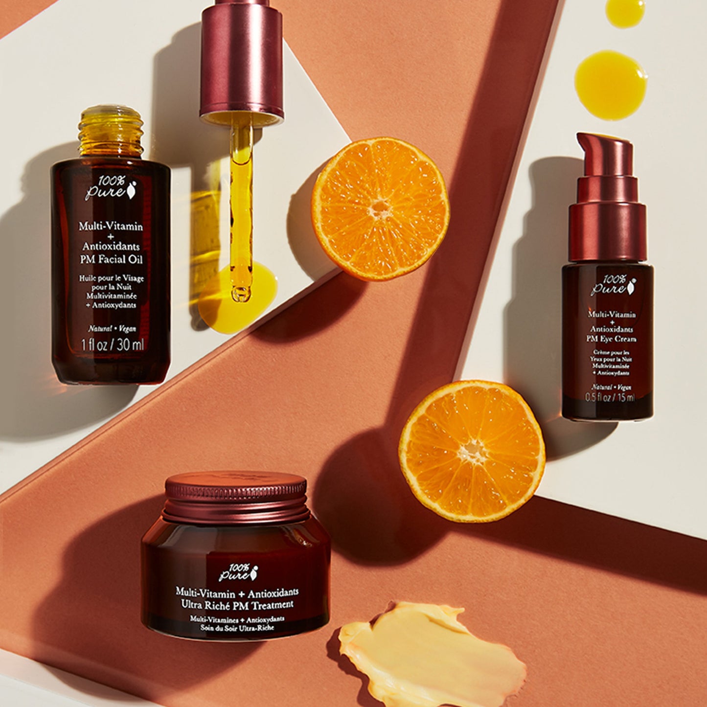 100% Pure マルチビタミン+抗酸化ウルトラリッチPMトリートメント 1.5 oz Multi-Vitamin + Antioxidants Ultra Riché PM Treatment 42.5g