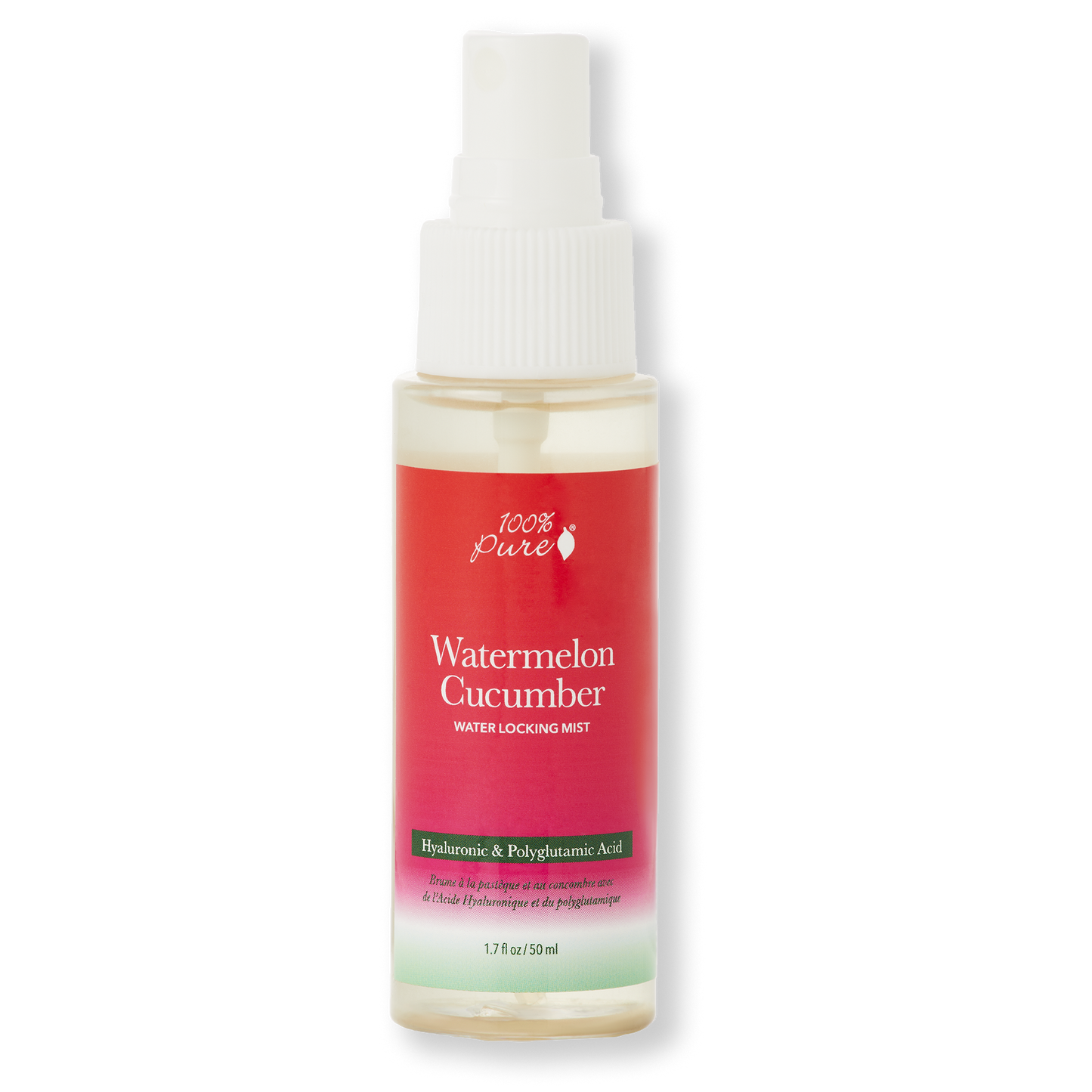 100% Pure スイカキュウリウォーターロッキングミスト 1.7 fl oz Watermelon Cucumber Water Locking Mist 50ml