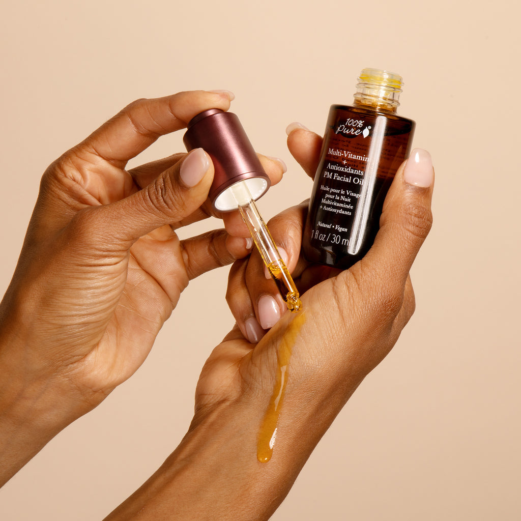 100% Pure マルチビタミン PM フェイシャルオイル 夜用 1fl oz Multi-Vitamin PM Facial Oil 30ml