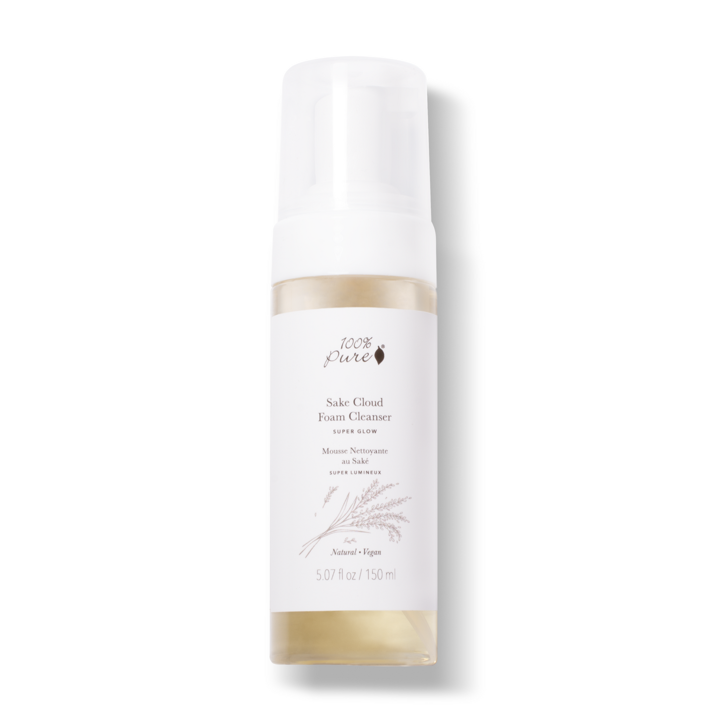 100% Pure 酒(サケ) クラウドフォームクレンザー 5.07 fl oz Sake Cloud Foam Cleanser 150ml