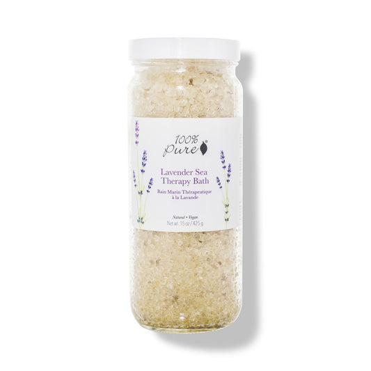 100% Pure ラベンダーシーセラピーバス 15oz Lavender Sea Therapy Bath 425g