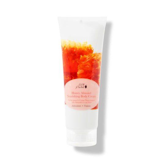 100% Pure ハニーアーモンド ナリッシングボディクリーム 8 fl oz Honey Almond Nourishing Body Cream 236ml