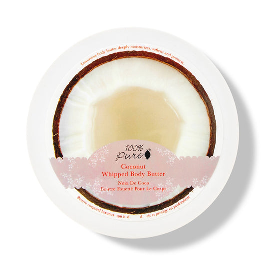 100% Pure ココナッツ ホイップボディバター 3.4 oz Coconut Whipped Body Butter 96g