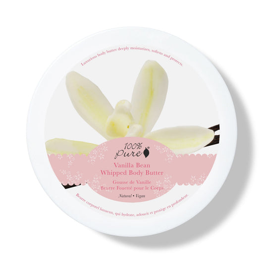100% Pure バニラビーン ホイップボディバター 3.4 oz Vanilla Bean Whipped Body Butter 96g
