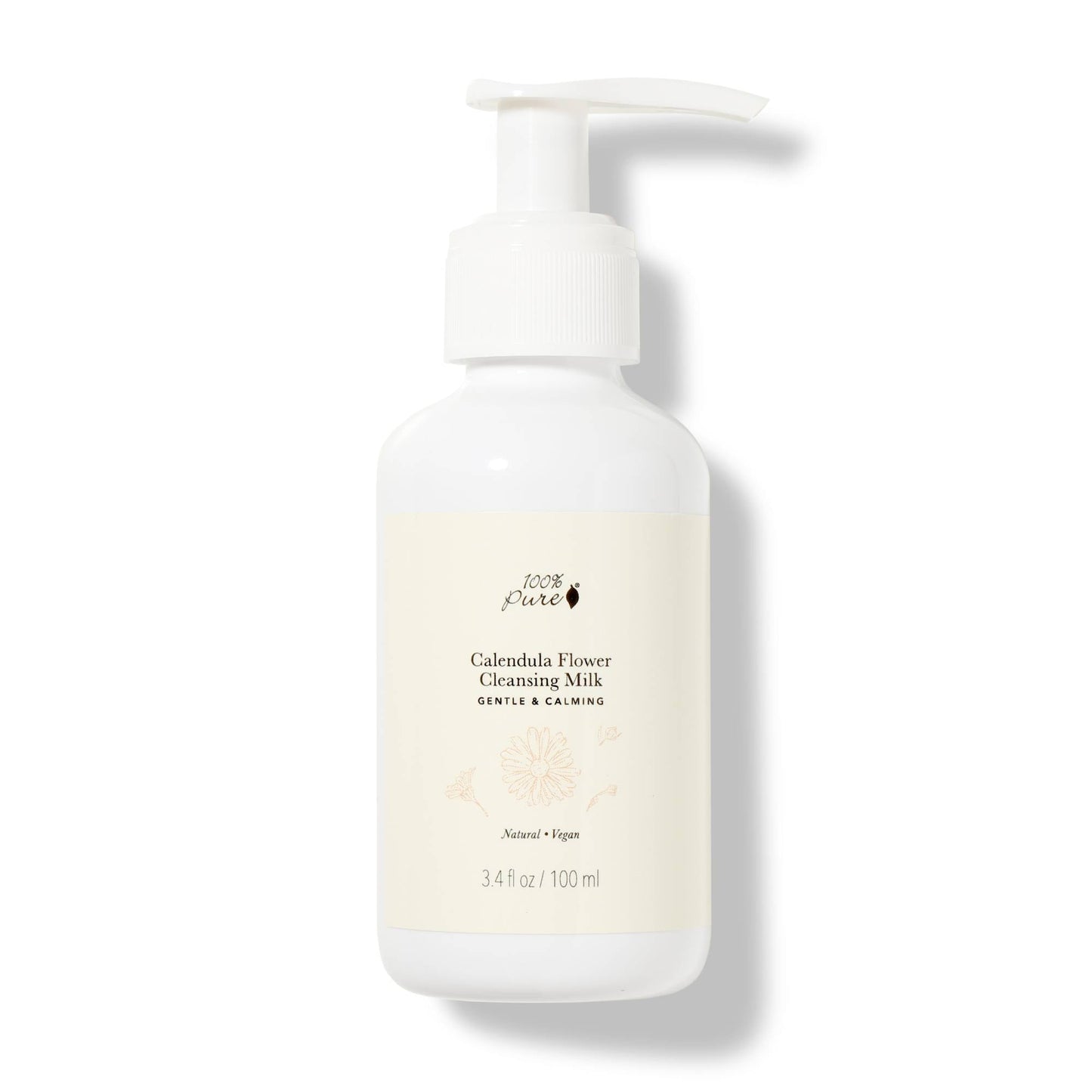 100% Pure カレンデュラフラワー クレンジングミルク 3.4 fl oz Calendula Flower Cleansing Milk 100ml