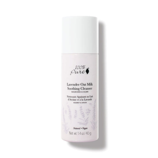 100% Pure ラベンダー オートミルク スージング クレンザー 1.4 oz Lavender Oat Milk Soothing Cleanser 40g