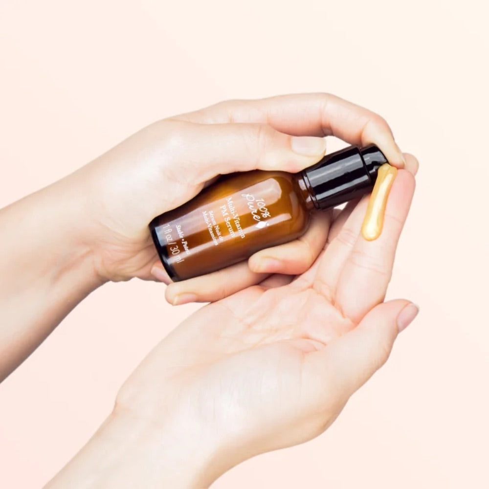 100% Pure マルチビタミン 強力 PM セラム 夜用 美容液 1fl oz Multi-Vitamin Potent PM Serum 30ml