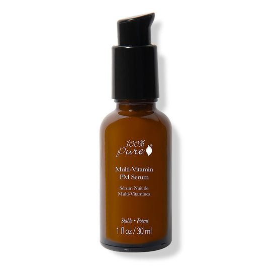 100% Pure マルチビタミン 強力 PM セラム 夜用 美容液 1fl oz Multi-Vitamin Potent PM Serum 30ml