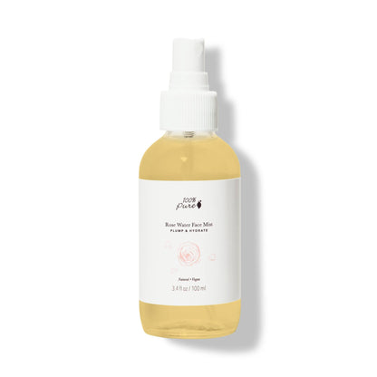 100% Pure ローズウォーターフェイスミスト 3.4 fl oz Rose Water Face Mist 100ml