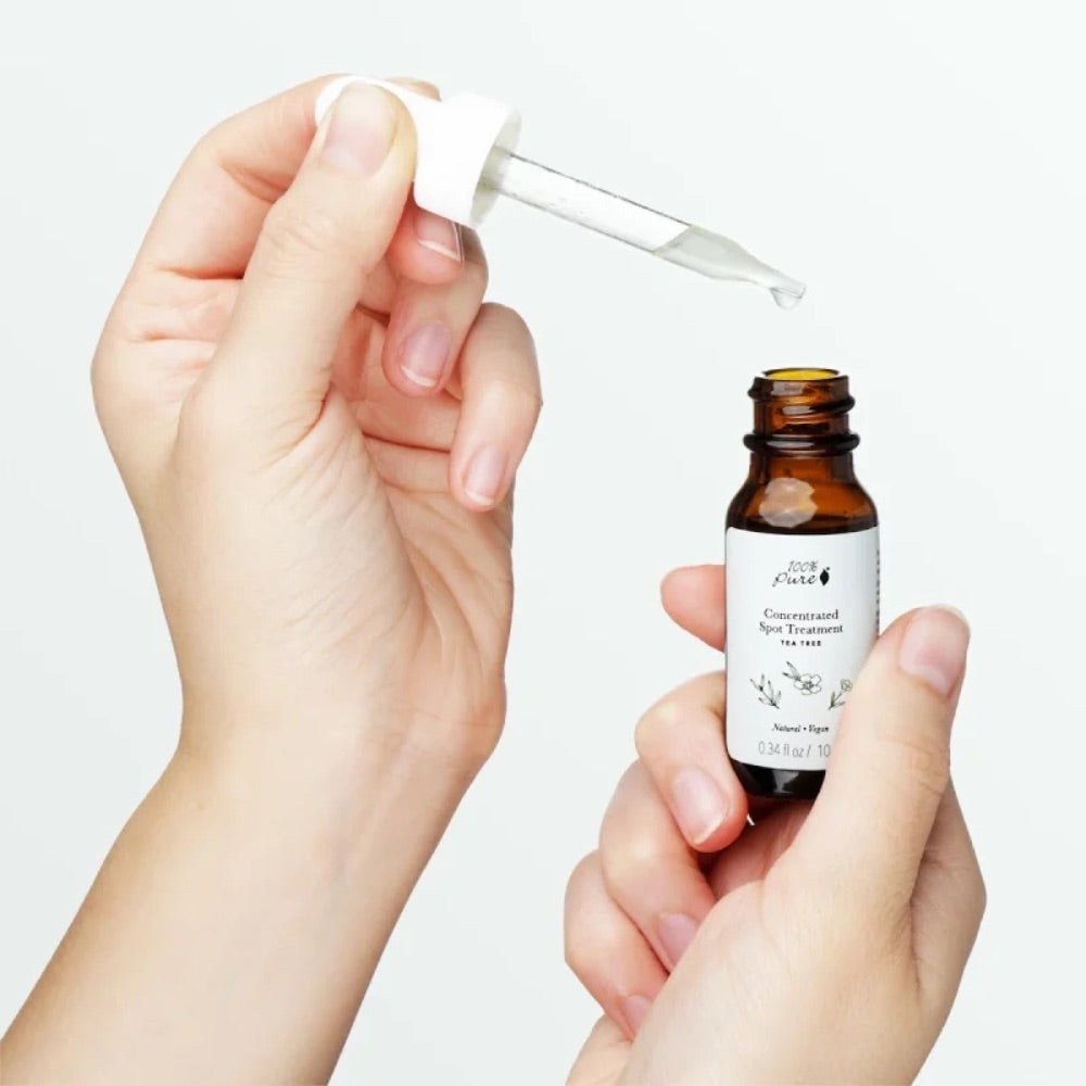 100% Pure ティーツリー スポットトリートメント 0.34 fl oz Tea Tree Concentrated Spot Treatment 10ml