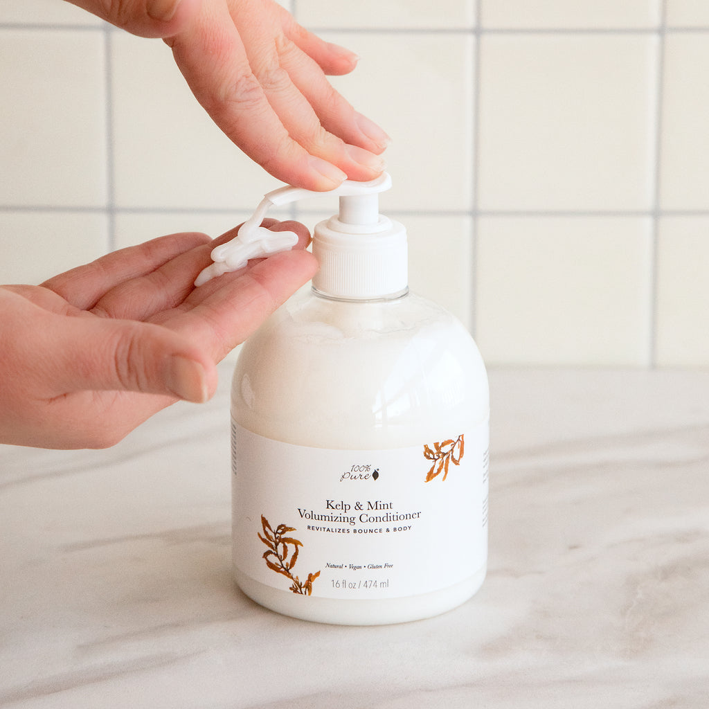 100% Pure ケルプ＆ミント ボリュームアップコンディショナー Kelp & Mint Volumizing Conditioner