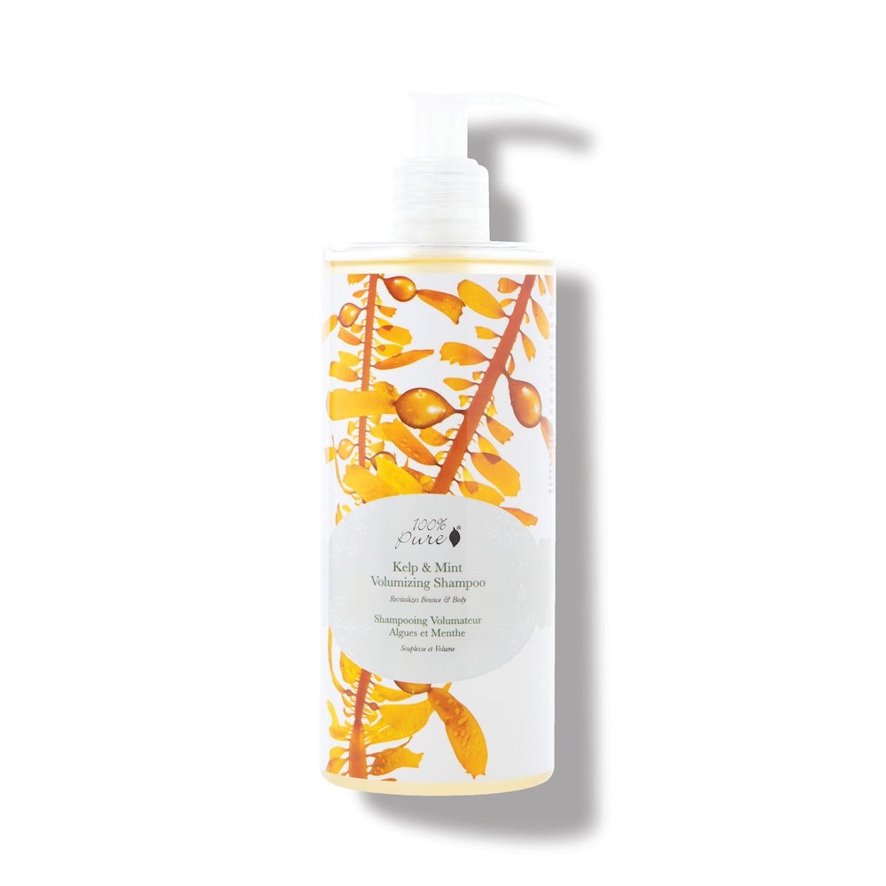 100% Pure ケルプ＆ミント ボリューマイジングシャンプー Kelp and Mint Volumizing Shampoo