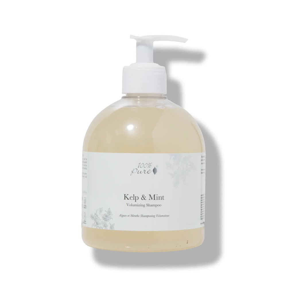 100% Pure ケルプ＆ミント ボリューマイジングシャンプー Kelp and Mint Volumizing Shampoo