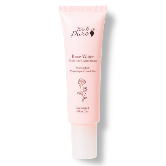 100% Pure ローズウォーター ヒアルロン酸 セラム 美容液 1 fl oz Rose Water Hyaluronic Acid Serum 30ml