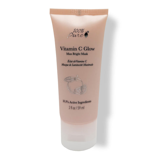 100% Pure ビタミンC グローマックスブライトマスク 2 fl oz Vitamin C Glow Max Bright Mask 59ml